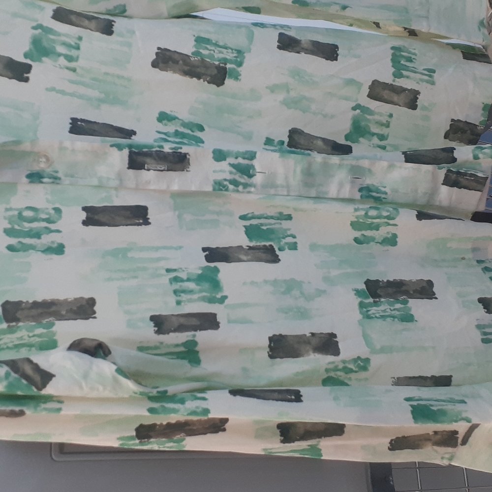 Vtg 70’s Alfred Dunner Long Sleeve Tie Dye sz 14 multi Green sponge  Imprint - Picture 5 of 7